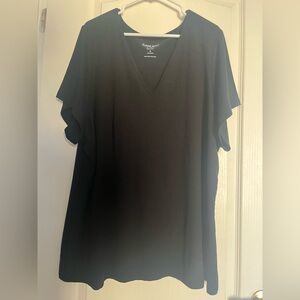 Torrid super soft rib knit black short sleeve top 5X